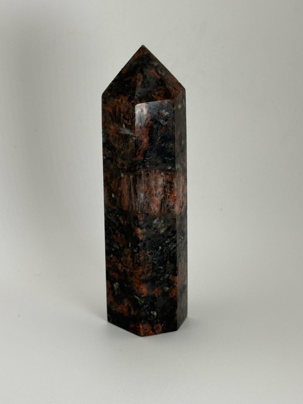 Sunset Sodalite Tower 4.75” / Crystal Point